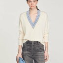 SANDRO サンドロ Wool and cashmere jumperトップス