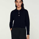 SANDRO サンドロ Knit polo neck sweater トップス