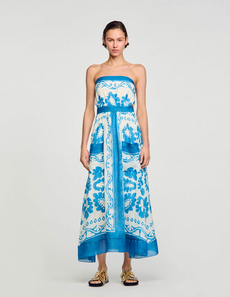 SANDRO サンドロ Strapless Dress ワンピース ドレス