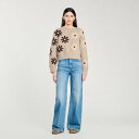 SANDRO サンドロ Floral knit sweater セーター