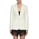 Self-Portrait Fine Corded Lace Blazer uU[