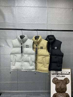 StoneIsland ストーンアイランド ロゴ ベスト ダウンベスト メンズ ファスナー
