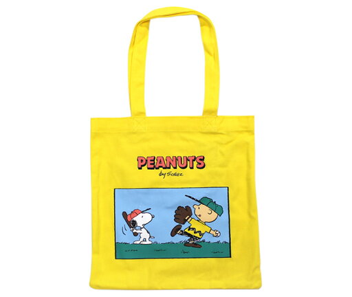 スヌーピー カラートートバッグ / PEANUTS 野球 スヌーピー カラートートバッグ / PEANUTS 野球