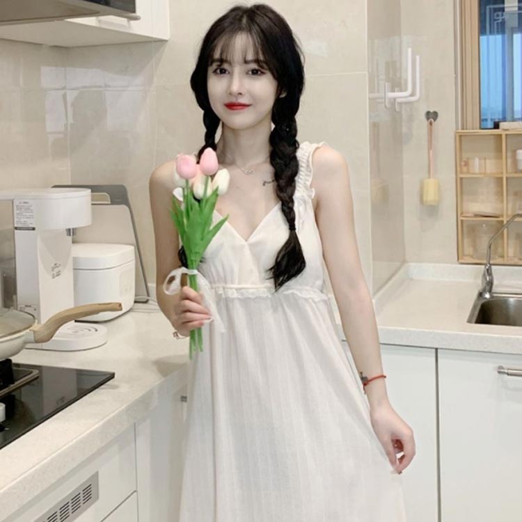 ワンピース 部屋着 可愛い カップ付き リボン 夜用 キャミソール ルームウェア ブラ ノンワイヤー ランジェリー ナイトブラ ワンピース 授乳 マタニティ パジャマ レディース 授乳ブラ ナイトブラ 3