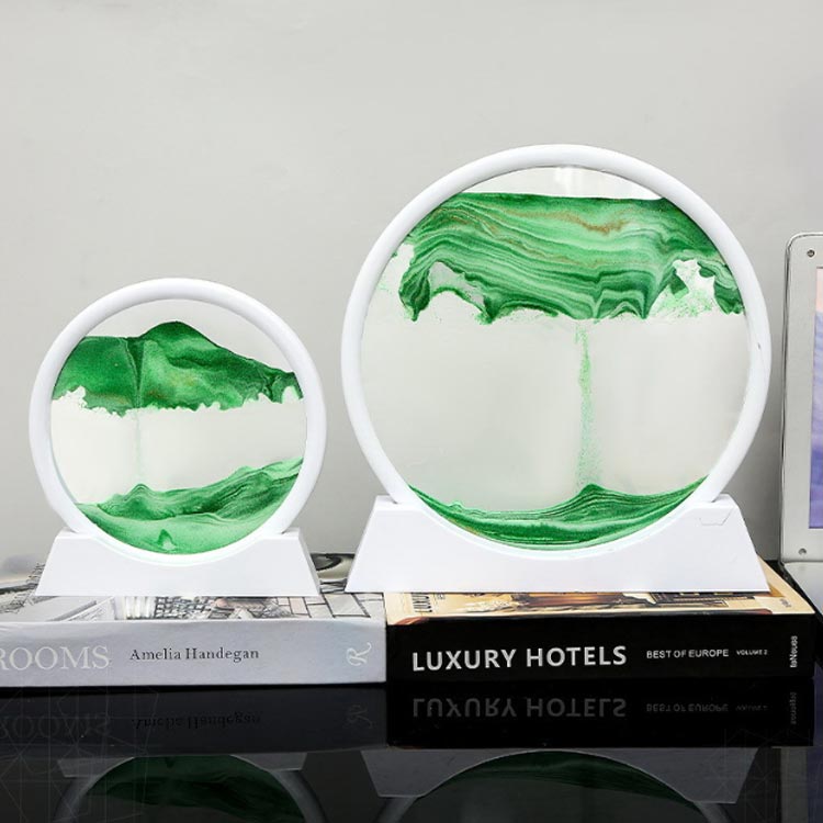 置物 おしゃれ 3D 置き物 注射器付き 砂 動く砂のアート 砂の絵 サンドアート サンドピクチャー 飾り 玄関 雑貨 サンドアートピクチャー 面白い 装飾 砂時計 オフィスの装飾 引越祝い 開店祝い 新築祝い プレゼント インテリアの商品画像 3