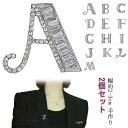 フォーマル 2個セット レディース ブローチ ブローチ イニシャル ギフト 手作り イニシャルブローチ 送料無料 メンズ 男性 アルファベット 頭文字 ユニセッ...