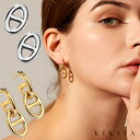 【POINT UP★最大50%OFF】 【楽天1位受賞】 ピアス 日型 太め 1連 2連 レディース シンプル シルバー ゴールド k18 ニッケルフリー アク...