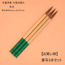 ≪本日ポイント5倍≫ 書道 筆 小学生 習字 筆 習字筆『 書写 3本セット 』 書 書道 習字 書写 筆 毛筆 天尾筆 半紙 お稽古 学童 小学生 リーズナブ...