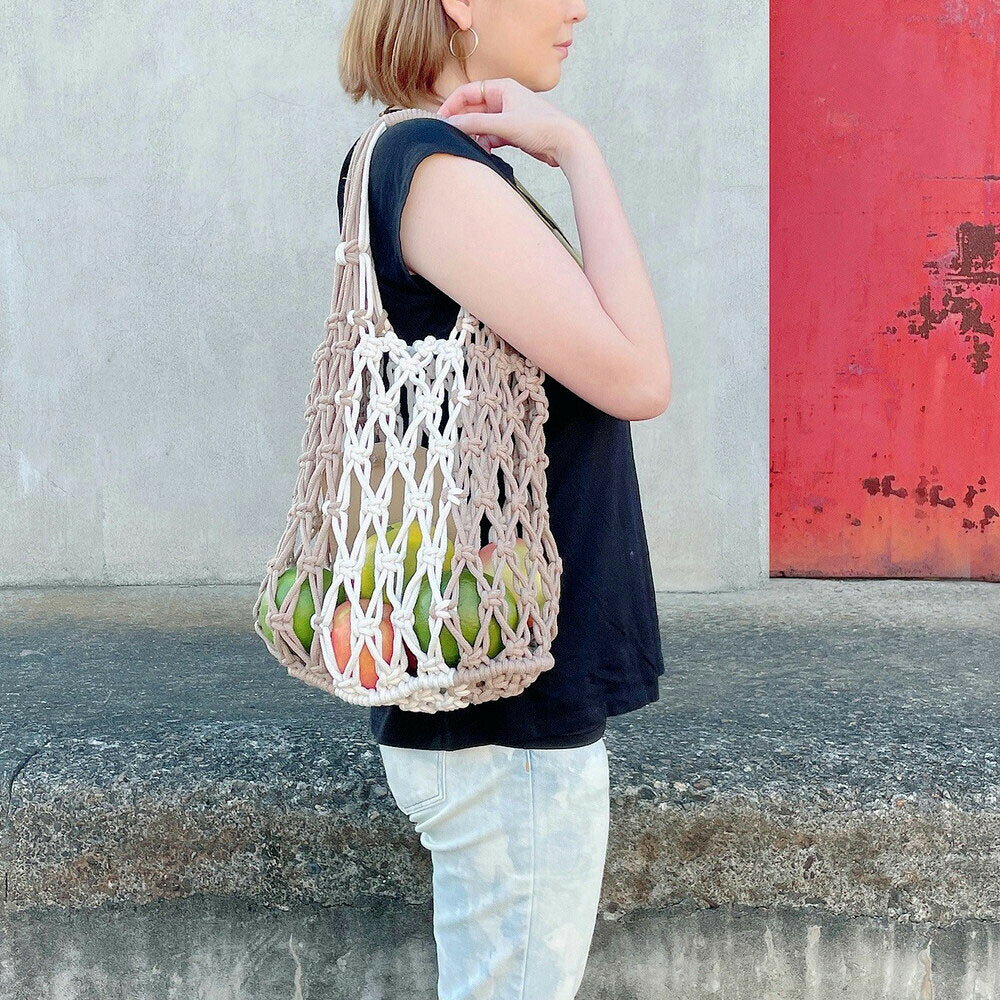 ROOTOTE ルートート 新作 ロープ編み おしゃれ 可愛い 肩掛け 手持ち 巾着 夏 デリ...