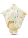 七五三 レンタル 3歳 女の子 被布 A35X 白ぼかし桜×うぐいす色 桜 レンタル 3歳 女児 被布 七五三 753 着物 三 女の子 着物 お祝い着 3才 きものレンタル おんなのこ 新品足袋プレゼント 被布コート fy16REN07【レンタル】(4)