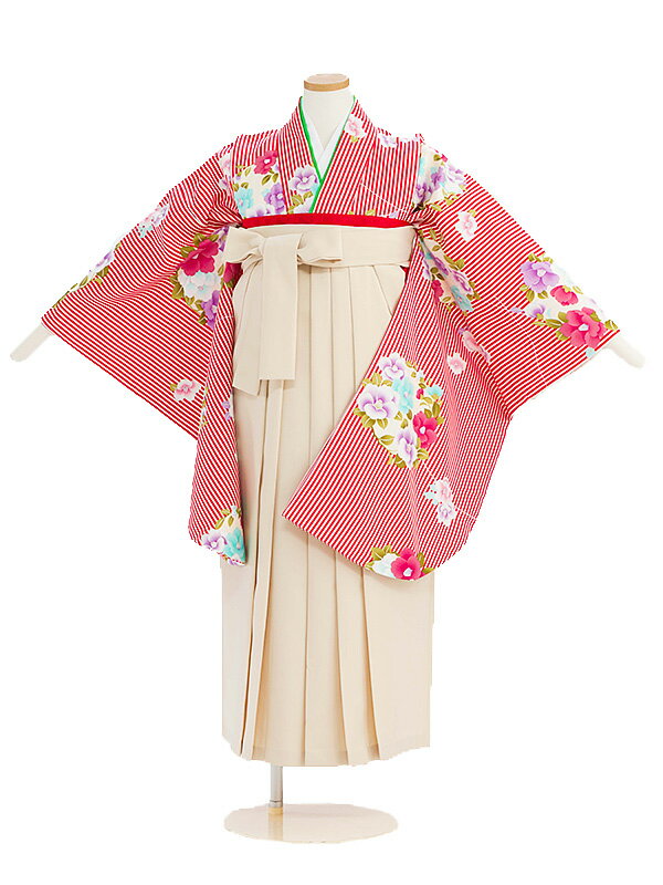 小学生卒業式袴 レンタル 女の子 レンタルA106 着物レンタル 袴レンタル 小学校卒業式 ジュニア着物レ..