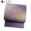 袋帯 紅葉に刺繍 汕頭刺繍 相良刺繍 グラデーション 紫色 O-2965