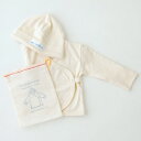 fog linen work（フォグリネンワーク） ベビーキャップ＋カーディガン [BLC392] 【 帽子 セット コットン 綿 赤ちゃん 出産祝い プレゼント ギフト】