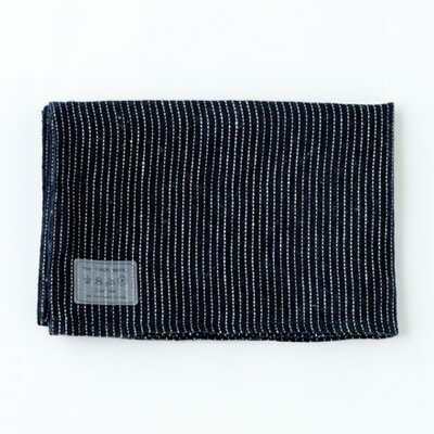 [在庫限り20%オフSALE] fog linen work（フォグリネンワーク） リネンキッチンクロス 厚地 ネイビーピンストライプ ［LKC091-NAPS］