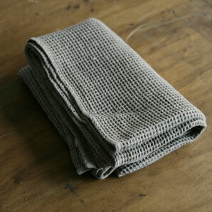 fog linen work（フォグリネンワーク） リネンワッフル タオル Lサイズ ナチュラル ［LHT071L-N］