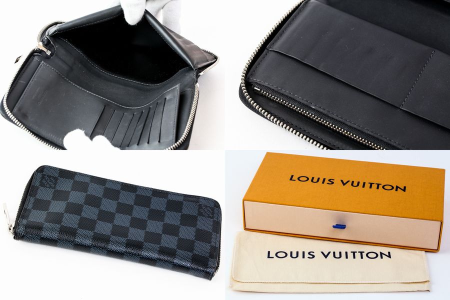 LOUIS VUITTON ルイ ヴィトン 長財布 ダミエ コバルト ジッピー ウォレット ヴェルティカル N62240 箱付 #10044YER