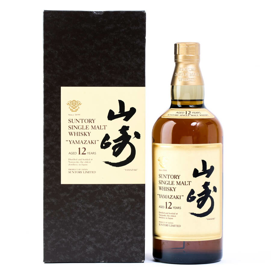 神奈川県内への発送限定 サントリー 山崎 12年 シングルモルト 旧ラベル 国産ウイスキー 750ml 箱付 #1951 alc