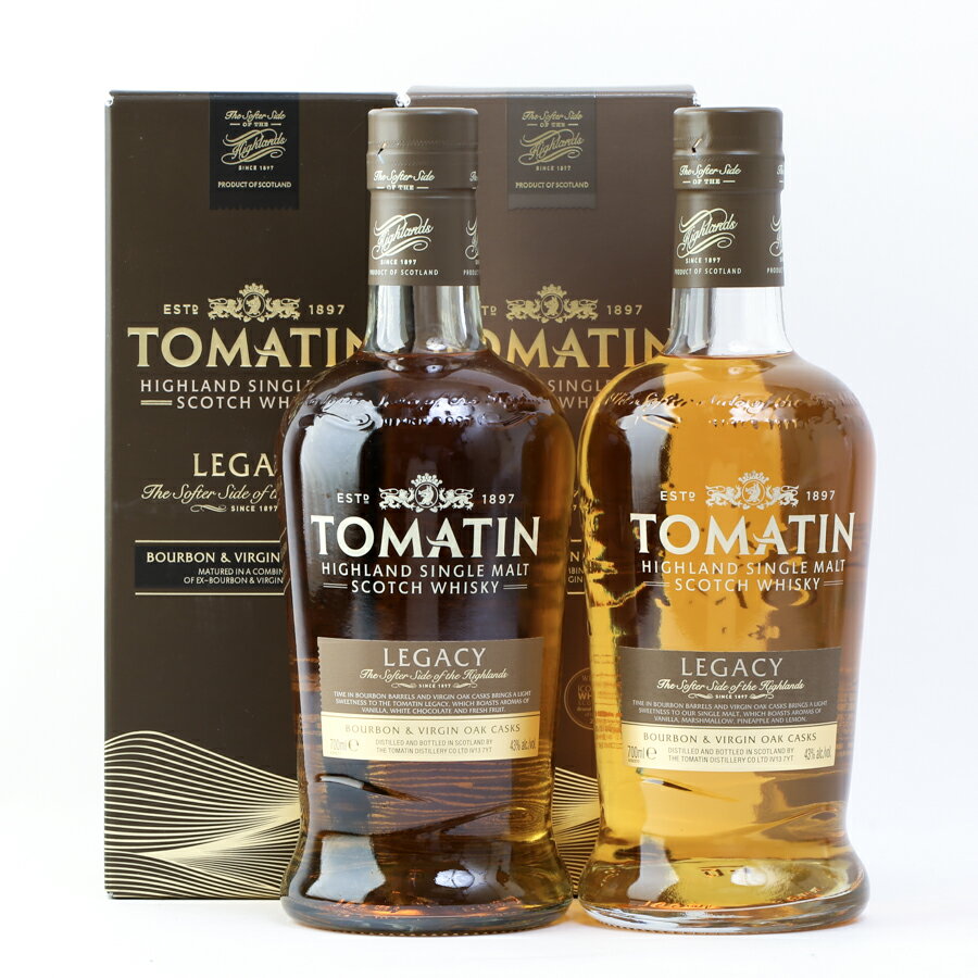 TOMATIN トマーティン レガシー シングルモルト ウイスキー 43度 700ml 2本セット 箱付 #2098 alc