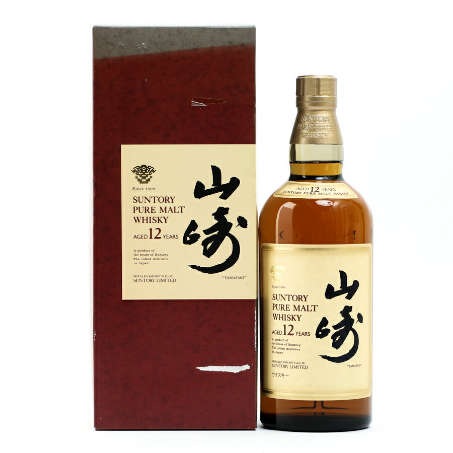 神奈川県内への発送限定 サントリー 山崎 12年 ピュアモルト 国産ウイスキー 43度 750ml 箱付 #2255 alc