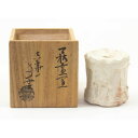 萩焼 納富鳥雲造 蓋置 共箱 中古 #18465T