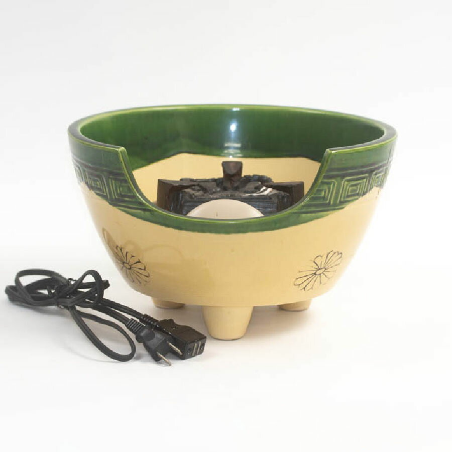 樂天商城 - 創巧 野々田製 織部 風炉型電熱器 茶道具 中古 #19756T