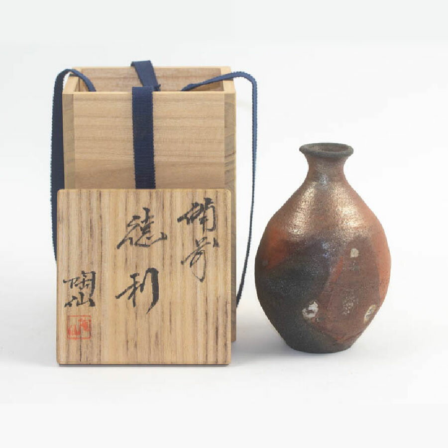 樂天商城 - 備前焼 小西陶古造 徳利 共箱 中古 #19820T