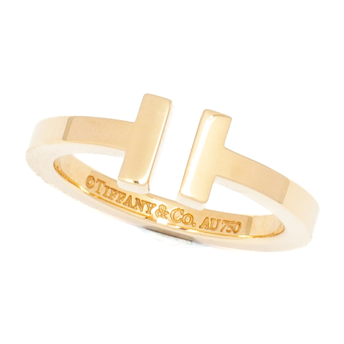 Tiffany & Co. 18K ティファニー Tスクエアリング サイズ10号 Tiffany & Co. 18K ティファニー Tスクエアリング サイズ10号