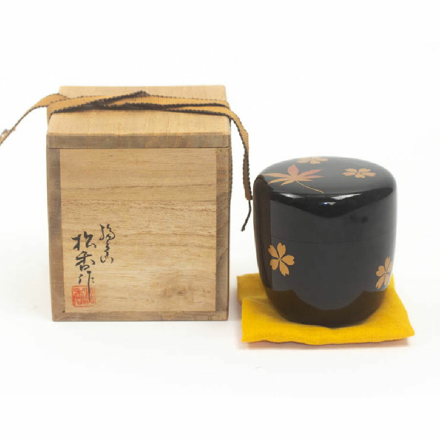 乐天商城 - 藤野松香作 輪島塗 棗 共箱 中古 #19902T