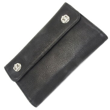 CHROME HEARTS(クロムハーツ)Wave Wallet BK Destroyer BS Fleur Buttons