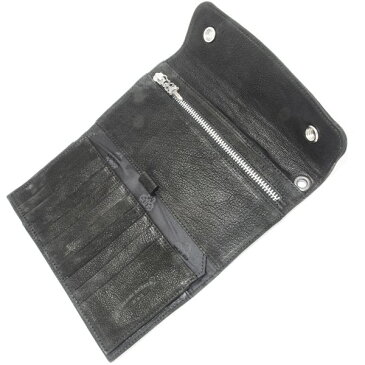 CHROME HEARTS(クロムハーツ)Wave Wallet BK Destroyer BS Fleur Buttons
