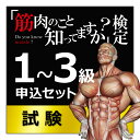 【10%OFFキャンペーン中】 検定 筋肉 試験 「 筋肉のこと知ってますか?検定 1・2・3級申込セット 」 自宅受験 運動 からだ 健康 合格証書 合格特典...