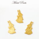 15%オフSALE 延長★メタルチャーム 【137.ラビット 10個入り】単価18円 金属チャーム【約22.5mm×約12.5mm 穴あり パーツ まとめ売り】...