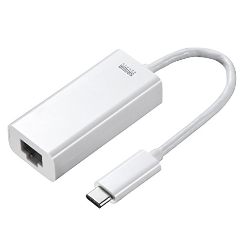 サンワサプライ Gigabit対応USB Type C LANアダプタ(Mac用) ホワイト LAN-ADURCM