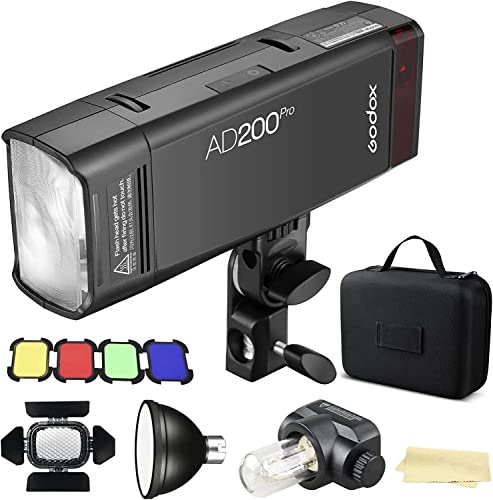 GODOX AD200Pro եå她ȥ 200W 2.4G TTL 1/8000 HSS ԡɥ饤 Сɥ ϥ˥॰...
