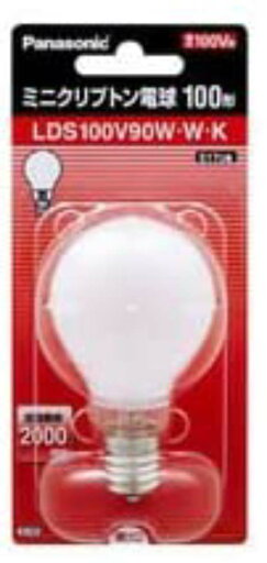 パナソニック ミニクリプトン電球 100V 100W形 E17口金 45mm径 クリア LDS100V90WCK パナソニック ミニクリプトン電球 100V 100W形 E17口金 45mm径 クリア LDS100V90WCK