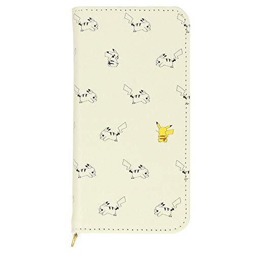 グルマンディーズ ポケットモンスター iPhone12 mini(5.4インチ)対応フリップカバー ピカチュウ POKE-672A ベージュ