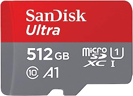 SanDisk (サンディスク) 512GB Ultra microSDXC UHS-I メモリーカード アダプター付き - 120MB/s C10 U1 フルHD A1 Micro SD カード - SDSQUA4-512G-GN6MA