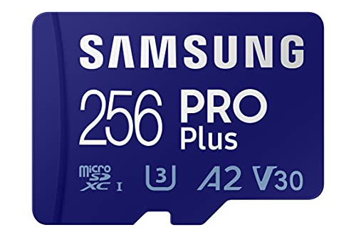 SAMSUNG (サムスン) PRO Plus + アダプター 256GB MicroSDXC 最大160MB/秒 UHS-I U3 A2 V30 フルHD/4K UHD メモリカード Androidスマートフォン/タブレット/Go Pro/DJI(デ