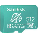 SanDisk 512GB UHS-I Class 10 U3 microSDXC Memory Card for Nintendo Switch, 100MB/s Read, 90MB/s Write