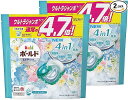 まとめ買い ボールド 洗濯洗剤 ジェルボール4D 爽やかフレッシュフラワーサボンの香り 詰め替え 大容量 56個 2袋