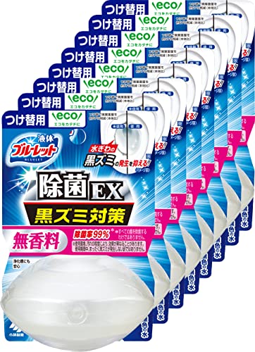 まとめ買い 液体ブルーレットおくだけ 除菌EX 無香料 詰め替え用 70ml 8個 トイレタンク芳香洗浄剤 小林製薬