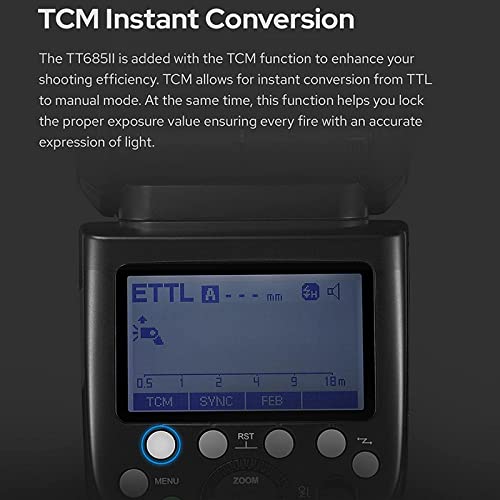 日本語説明書 GODOX TT685II-S フラッシュストロボ スピードライトSony カメラ に対応,TTL GN60 HSS 1/8000S 高速同期 0.1-2.6Sリサイクル時間 2.4GワイヤレスXシステム-技適マーク付き