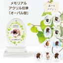 【プレゼント付き】akashi メモリアルアクリル位牌 ≪ オーバル型≫ オーダーメイド