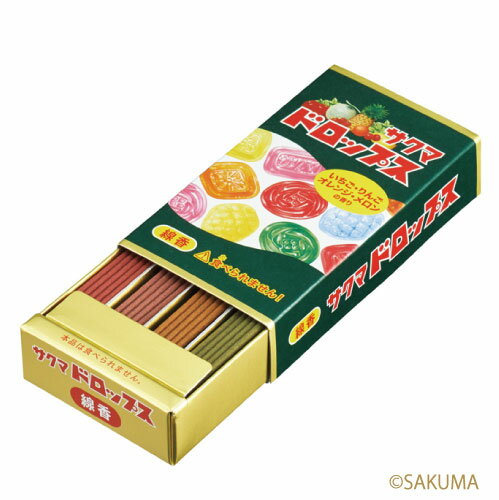 ◎店内ポイントアップ中！◎ゆうパケット カメヤマローソク サクマドロップスミニ寸線香 ミニ寸線香 お香 カメヤマコラボ線香 駄菓子線香 進物 御供 お墓参り お彼岸 お盆 贈答 贈答用 お盆 新盆 初盆 喪中御見舞 喪中のサムネイル