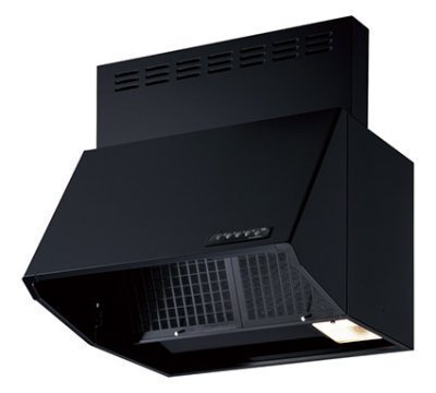 レンジフード　富士工業製（富士工業）BDR-3HLJ-901BK　ブラック　間口90cm　壁面取付けタイプ　上幕板付き