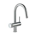 浄水器 寒冷地用 グローエ製（GROHE）JPK61902 ミンタ（MINTA）浄水器一体型シングルレバーキッチン混合栓(リクシル製カートリッジ付) クローム