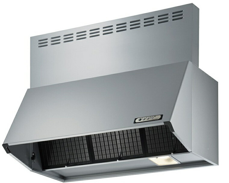 レンジフード　富士工業製(Housetec)　 BDRL-3HL-9017-SI　間口90cm　シルバー　スタンダードシロッコファンフード（LED照明）　上幕板付き