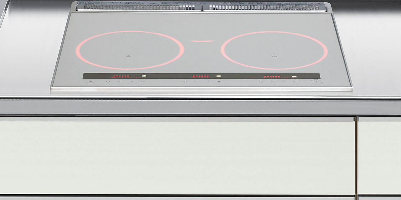 IHクッキングヒーター　パナソニック製（LIXIL）　CH-XS30CJG　間口60cm　シルバー　3口フルIH・グリルレスタイプ
