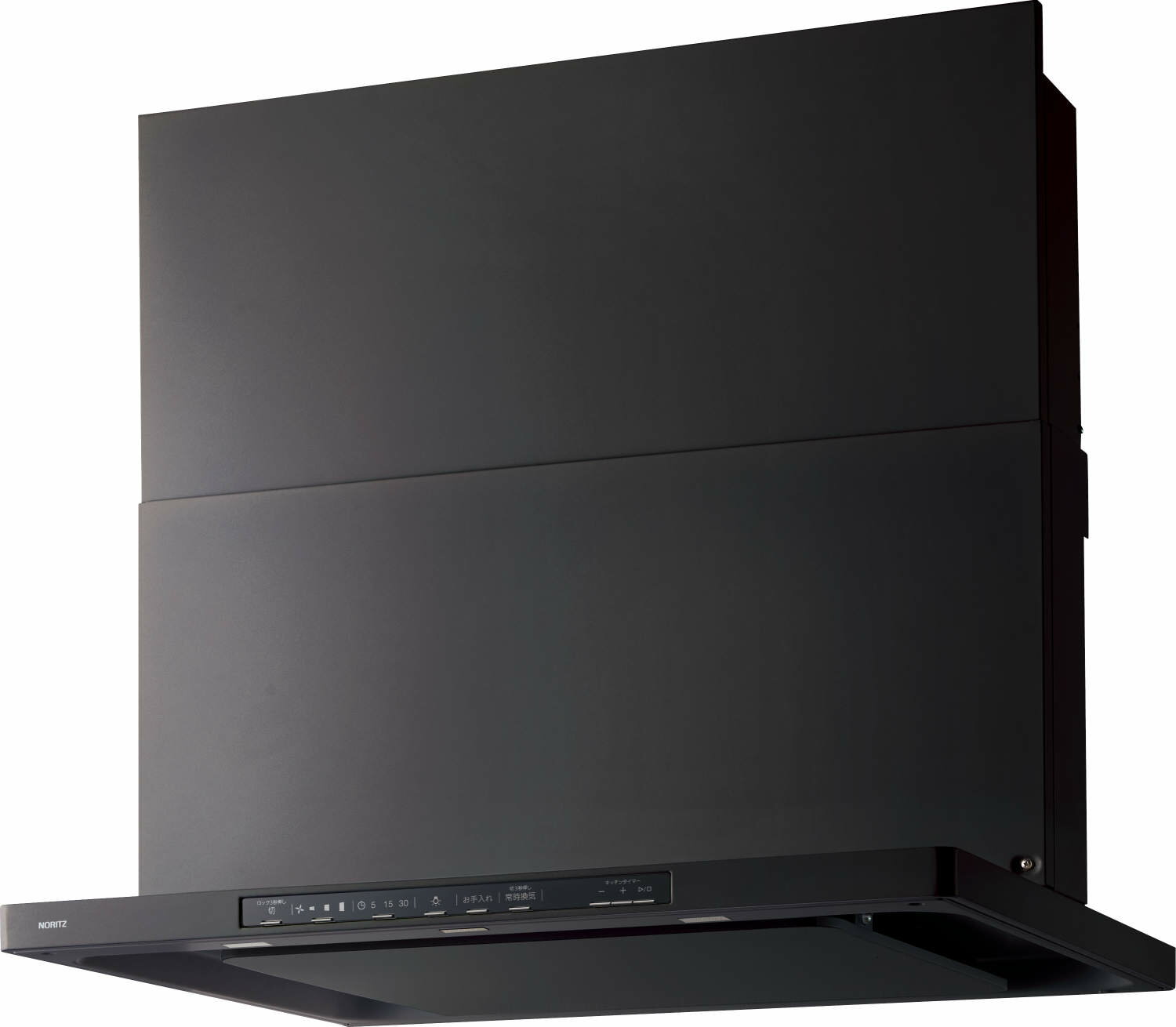レンジフード ノーリツ NFG7S26MBA Curara(クララ)スリム型ノンフィルター 間口75cm ブラック 上幕板付き