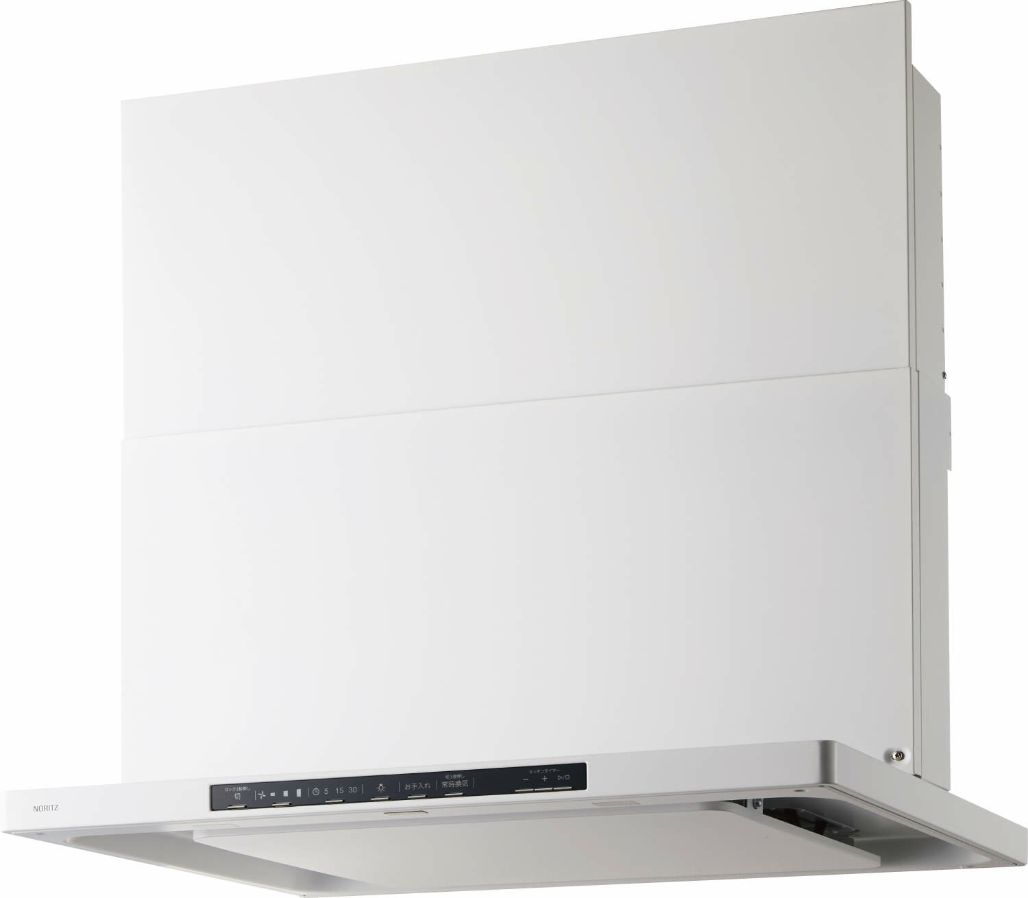 樂天商城 - レンジフード ノーリツ　NFG9S26MWH Curara（クララ）スリム型ノンフィルター 間口90cm ホワイト 上幕板付き